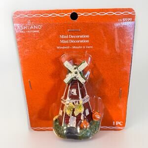 Ashland Fall Mini Windmill Decoration 2024 NWT Harvest Farmhouse Pumpkin Accent